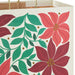 15-inch extra-deep cream Christmas gift bag featuring a festive poinsettia design.