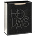 15.5-inch extra-large Christmas gift bag featuring a modern black and gold design.
