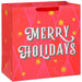 15-inch extra-deep Christmas gift bag featuring a glittery red and pink design.
