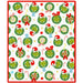 50x60-inch Dr. Seuss Grinch throw blanket featuring characters from How the Grinch Stole Christmas