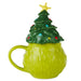 18 oz. Dr. Seuss Grinch sculpted mug featuring the Grinch with a Christmas tree