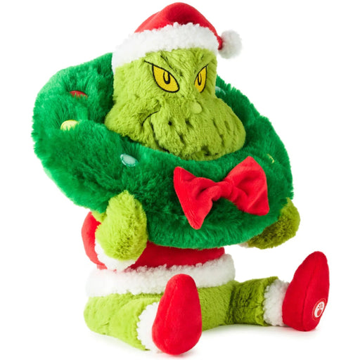 11.5-inch Dr. Seuss Grinch Stuck On Christmas plush with light, sound, and motion features