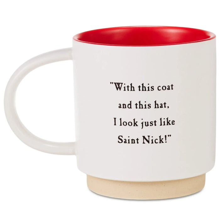 16 oz. Dr. Seuss Grinchy Trick Storybook Mug featuring a playful Grinch-inspired Christmas design