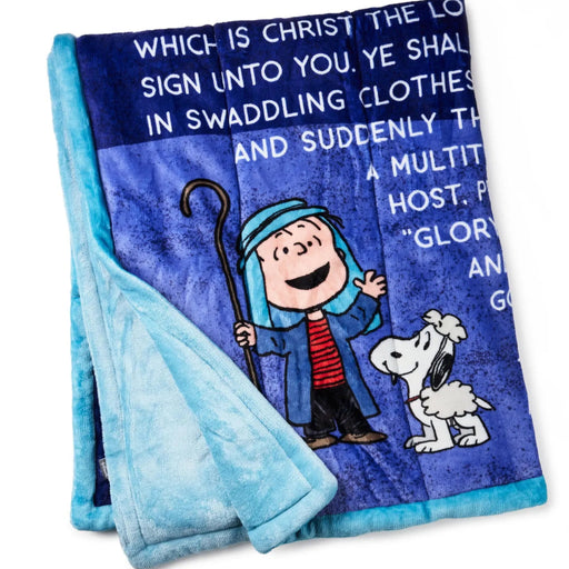 Peanuts® Linus Nativity Speech Throw Blanket featuring Linus from A Charlie Brown Christmas, 50x60 inches