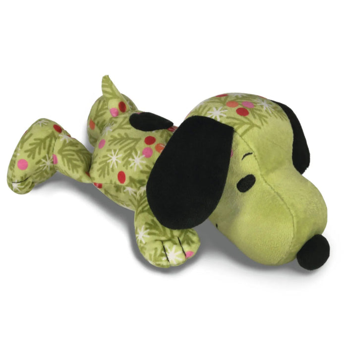 Peanuts Snoopy Evergreen 11-inch floppy plush for Christmas and winter décor