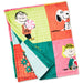 Peanuts Holiday Patchwork Throw Blanket measuring 50 x 60 inches with festive Christmas design