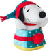 Peanuts Snoopy 3.5-inch Zip-Along plush toy tucked inside a festive Christmas present design