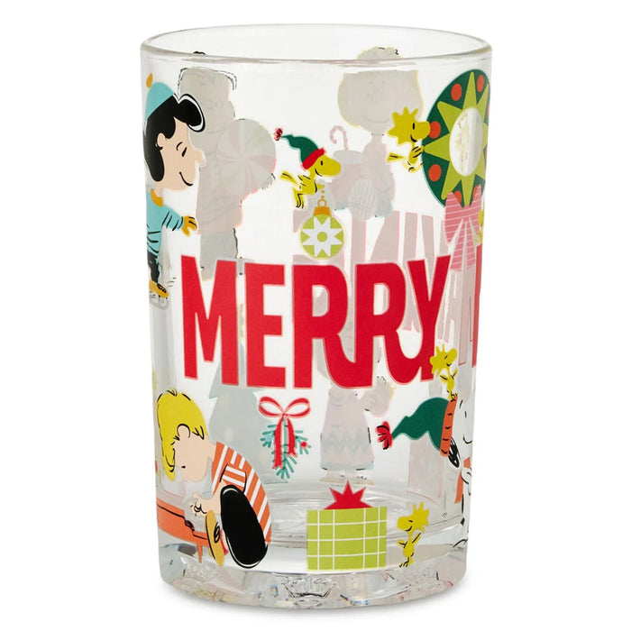 13.5 oz. Peanuts® Merry Making collectible drinking glass with a festive Christmas character design.