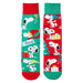 Peanuts Snoopy holiday novelty crew socks with festive Christmas character design