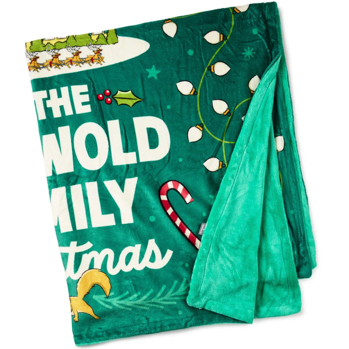 National Lampoon's Christmas Vacation 50 x 60-inch throw blanket with festive movie-themed design