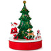 Skating Around the Tree 9-inch musical tabletop Christmas decoration with motion and festive winter design