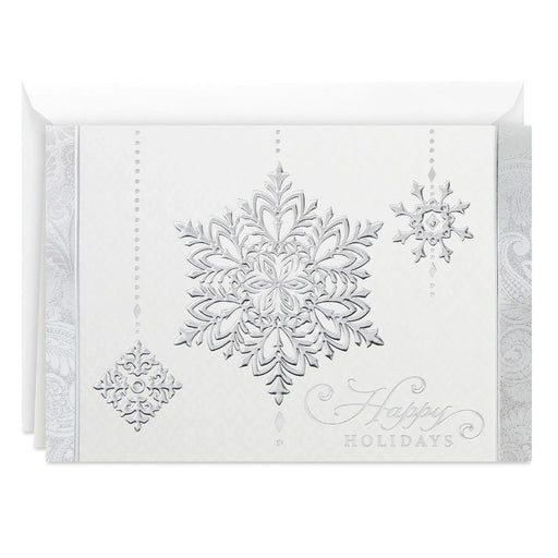 Hallmark Silver Snowflakes Boxed Holiday Cards Pack of 40