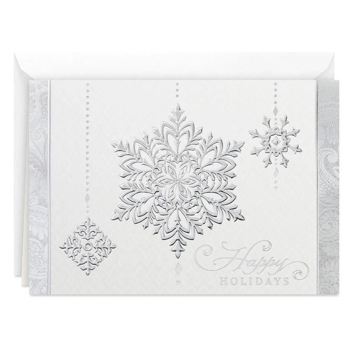 Hallmark Silver Snowflakes Boxed Holiday Cards Pack of 40
