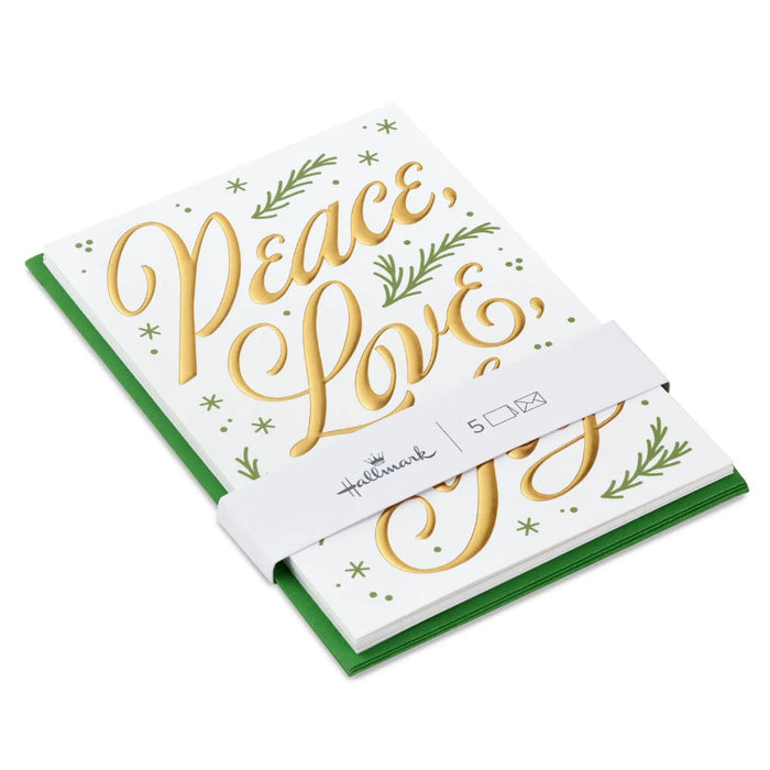 Hallmark The Best and Simplest Gifts Packaged Christmas Cards Set of 5