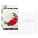 Hallmark Merry Christmas poinsettia wreath boxed Christmas cards, pack of 16