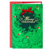 Hallmark Green Foil Wreath boxed Christmas cards, pack of 12, featuring a classic green wreath with foil detailing.