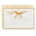 Hallmark Embossed White Pinecones boxed Christmas greeting cards, pack of 12 elegant winter holiday cards