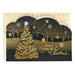 Hallmark Elegant Tree on Black boxed Christmas cards, pack of 16