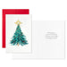 Hallmark Elegant Evergreen With Star packaged Christmas cards, set of 5 festive holiday greeting cards
