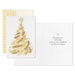 Hallmark Opulent Gold Tree boxed Christmas cards pack of 12 featuring an elegant gold Christmas tree design