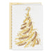 Hallmark Opulent Gold Tree boxed Christmas cards pack of 12 featuring an elegant gold Christmas tree design
