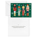 Hallmark Nutcrackers on Green boxed Christmas cards featuring festive nutcracker designs on a green background, pack of 16