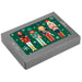 Hallmark Nutcrackers on Green boxed Christmas cards featuring festive nutcracker designs on a green background, pack of 16