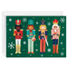 Hallmark Nutcrackers on Green boxed Christmas cards featuring festive nutcracker designs on a green background, pack of 16