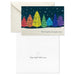 Hallmark Colorful Trees Peace Everywhere boxed holiday cards featuring colorful trees and a peaceful holiday message, pack of 16