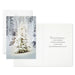 Hallmark Snowy Pine Tree Blessings Everywhere boxed Christmas cards featuring snowy pine trees and a holiday blessings message, pack of 16