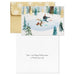 Hallmark Snowman and Critters Ice Skating boxed Christmas cards, pack of 16 festive winter greeting cards