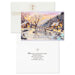 Hallmark Thomas Kinkade Winter Evening boxed Christmas cards pack of 16 featuring a peaceful snowy winter landscape and holiday scene.