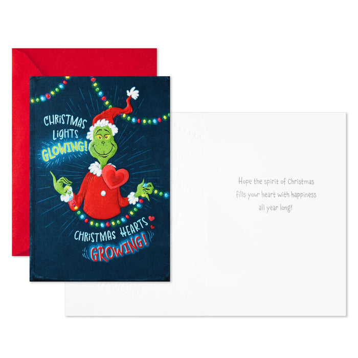 Hallmark Dr. Seuss's How the Grinch Stole Christmas Spirit of Christmas boxed Christmas cards, pack of 16.