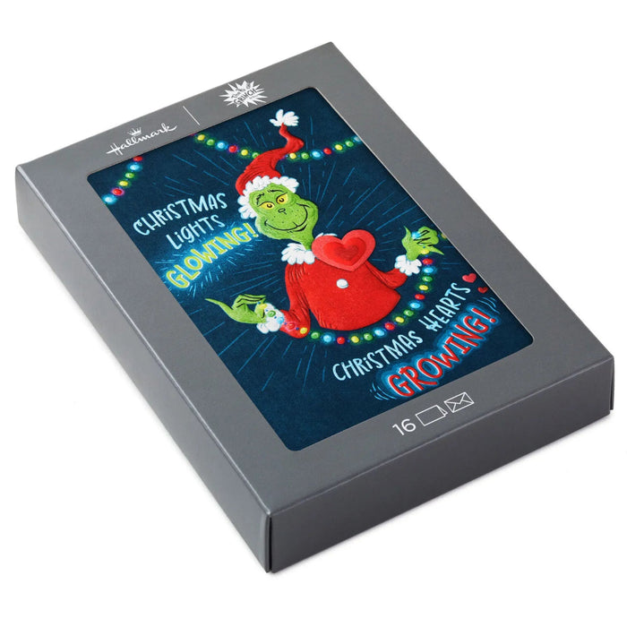 Hallmark Dr. Seuss's How the Grinch Stole Christmas Spirit of Christmas boxed Christmas cards, pack of 16.