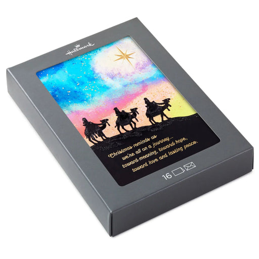 Hallmark Journey Through the Season boxed Christmas greeting cards, pack of 16 festive holiday cards