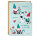 Hallmark Gnomes at Christmas boxed Christmas cards pack of 16 featuring festive gnomes and cheerful holiday artwork.