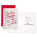 Hallmark Red Script and Snowy Evergreens boxed Christmas greeting cards, pack of 16 festive holiday cards