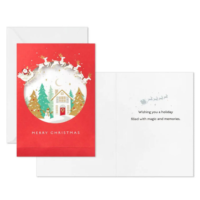 Hallmark Cozy Winter Home boxed Christmas cards featuring a warm winter home scene, pack of 8