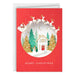 Hallmark Cozy Winter Home boxed Christmas cards featuring a warm winter home scene, pack of 8