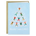 Hallmark Snow Angel Tree boxed Christmas cards pack of 16 featuring a charming winter holiday design