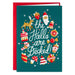 Hallmark The Halls Are Decked boxed Christmas cards, pack of 16, featuring festive holiday decorating artwork