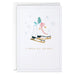 Hallmark Ice Skates With Jingle Bells Packaged Christmas Cards featuring festive ice skates and jingle bells, set of 5.