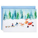 Hallmark Snowy Santa Claus Parade boxed Christmas cards featuring Santa Claus in a festive snowy winter scene, pack of 16