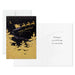 Hallmark Gold Sleigh in Dark Sky boxed Christmas cards, pack of 16