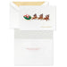 Hallmark Santa Flying With Reindeer Boxed Christmas Cards Pack of 8