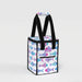 A lunch bag featuring a colorful fish pattern, ideal for carrying meals and snacks.