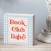 Its freestanding design makes it easy to display anywhere, making it a perfect accent for book lovers and book club enthusiasts.