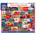 A 1000-piece jigsaw puzzle showcasing the beauty and charm of New England's landscapes and cultural icons.