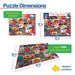 Jigsaw puzzle with 1000 pieces, illustrating the picturesque scenery and landmarks of New England.