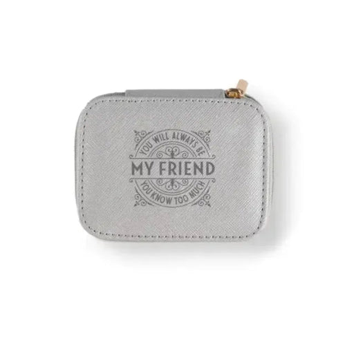 H & H Gifts Friend Personalised Jewelry Box with a sentimental friendship-themed design and storage compartment for jewelry.